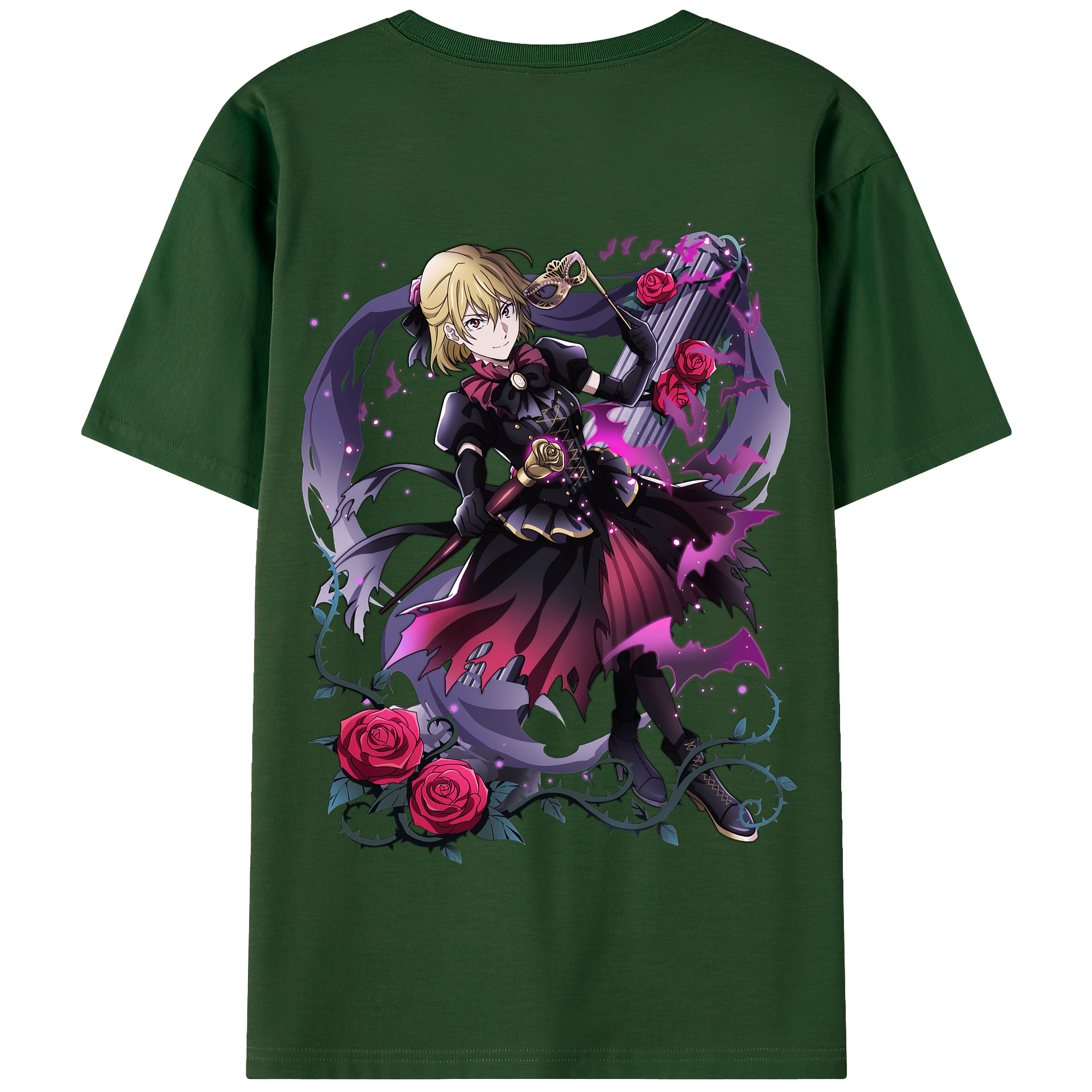 （画像用） 文豪ストレイドッグス Bungo Stray Dogs 綿100％半袖Tシャツ（背面プリント）